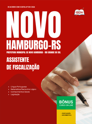 Apostila Prefeitura de Novo Hamburgo-RS 2026 - Assistente de Fiscalização