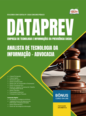 Apostila DATAPREV 2026 - Analista de Tecnologia da Informação - Advocacia