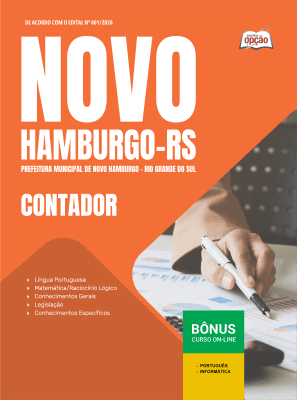 Apostila Prefeitura de Novo Hamburgo-RS 2026 - Contador