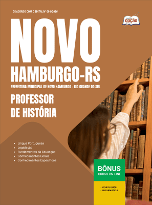 Apostila Prefeitura de Novo Hamburgo-RS 2026 - Professor de História