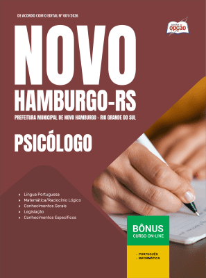 Apostila Prefeitura de Novo Hamburgo-RS 2026 - Psicólogo PS