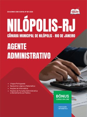 Apostila Câmara de Nilópolis-RJ 2026 - Agente Administrativo