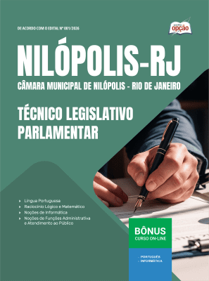 Apostila Câmara de Nilópolis-RJ 2026 - Técnico Legislativo Parlamentar