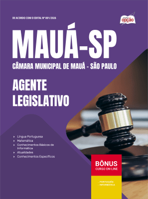 Apostila Câmara de Mauá-SP 2026 - Agente Legislativo