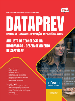 Apostila Dataprev 2026 - Analista de Tecnologia da Informação - Desenvolvimento de Software
