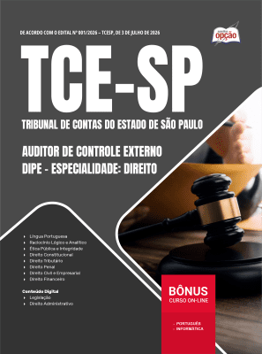 Apostila TCE-SP 2026 - Auditor de Controle Externo - DIPE - Direito