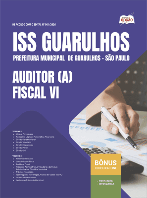 Apostila ISS Guarulhos - SP 2026 - Auditor(a) Fiscal VI