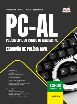 Apostila PC-AL 2026 - Escrivão de Polícia Civil