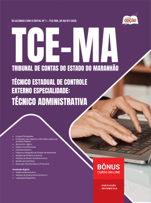 Apostila TCE-MA 2026 - Técnico Estadual de Controle Externo - Especialidade: Técnico Administrativa