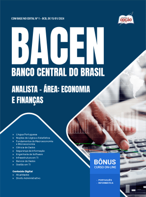 Apostila BACEN 2026 - Analista - Área: Economia e Finanças