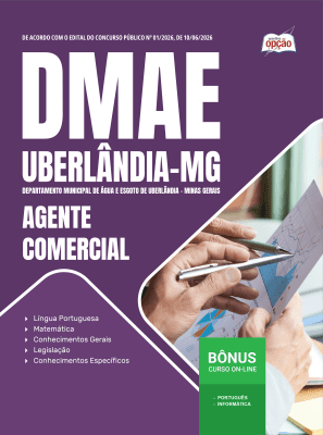 Apostila DMAE Uberlândia-MG 2026 - Agente Comercial
