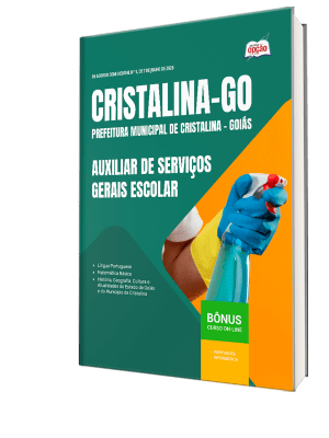 Apostila Prefeitura de Cristalina - GO 2026 - Auxiliar de Serviços Gerais Escolar