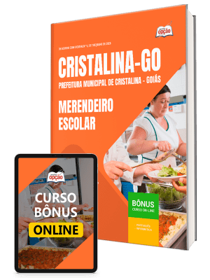 Apostila Prefeitura de Cristalina - GO 2026 - Merendeiro Escolar