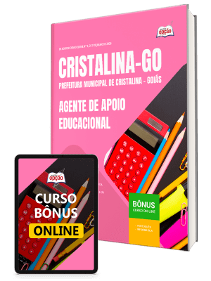 Apostila Prefeitura de Cristalina - GO 2026 - Agente de Apoio Educacional