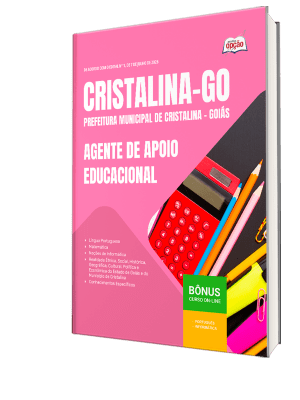 Apostila Prefeitura de Cristalina - GO 2026 - Agente de Apoio Educacional