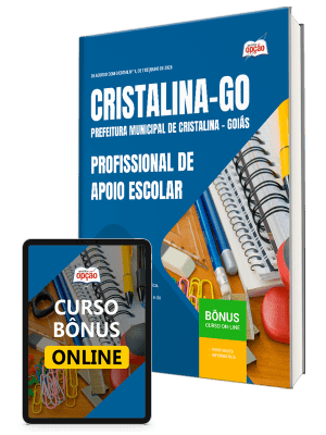 Apostila Prefeitura de Cristalina - GO 2026 - Profissional de Apoio Escolar