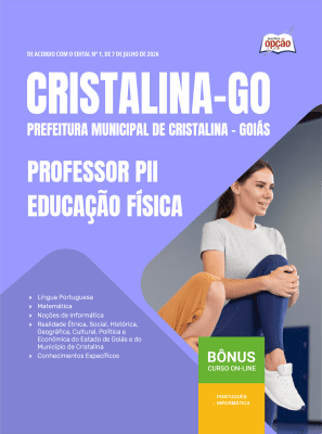 Apostila Prefeitura de Cristalina - GO 2026 - Professor PII - Educação Física