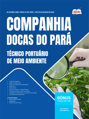 Apostila CDP-PA 2026 - Técnico Portuário de Meio Ambiente