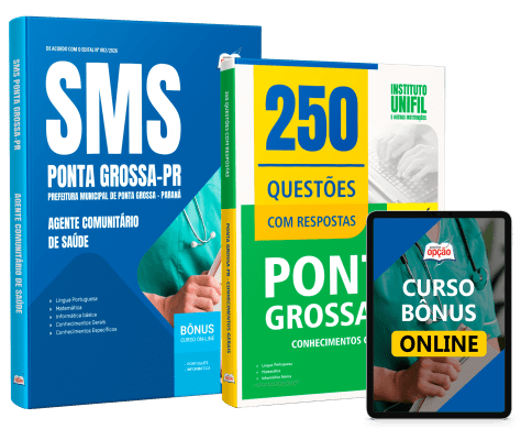 Combo Prefeitura de Ponta Grossa-PR 2026 - Agente Comunitário de Saúde