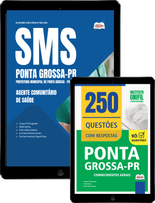 Combo Prefeitura de Ponta Grossa-PR 2026 - Agente Comunitário de Saúde