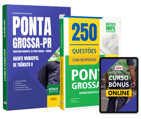 Combo Prefeitura de Ponta Grossa-PR 2026 - Agente Municipal de Trânsito II
