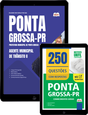 Combo Prefeitura de Ponta Grossa-PR 2026 - Agente Municipal de Trânsito II