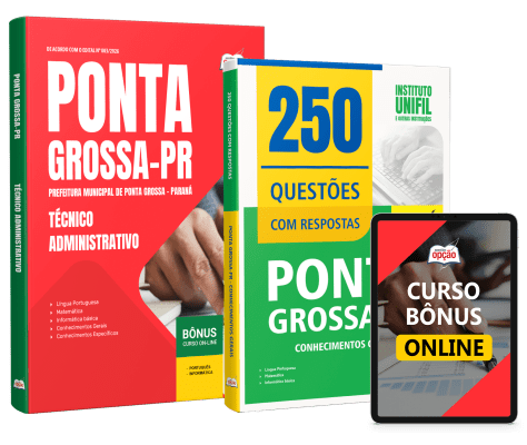 Combo Prefeitura de Ponta Grossa-PR 2026 - Técnico Administrativo