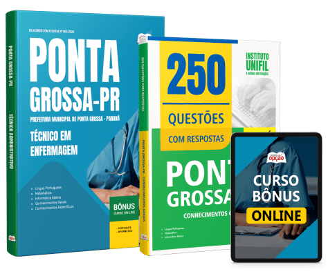 Combo Prefeitura de Ponta Grossa-PR 2026 - Técnico em Enfermagem