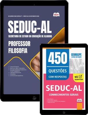 Combo SEDUC-AL 2026 - Professor Filosofia