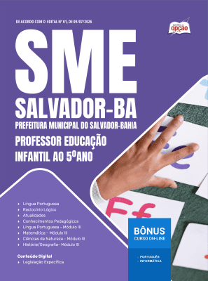 Apostila SME Salvador-BA 2026 - Professor Educação Infantil ao 5º ano