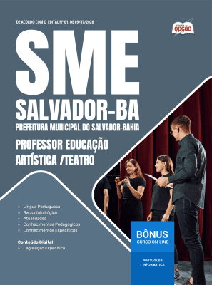 Apostila SME Salvador-BA 2026 - Professor Educação Artística/Teatro