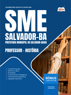 Apostila SME Salvador-BA 2026 em PDF - Professor - História
