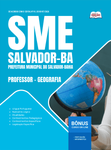 Apostila SME Salvador-BA 2026 - Professor - Geografia
