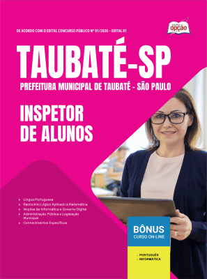 Apostila Prefeitura de Taubaté-SP 2026 - Inspetor de Alunos