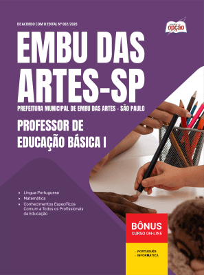 Apostila Prefeitura de Embu das Artes-SP 2026 - Professor de Educação Básica I