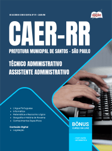 Apostila CAER-RR 2026 - Técnico Administrativo - TEA - Assistente Administrativo