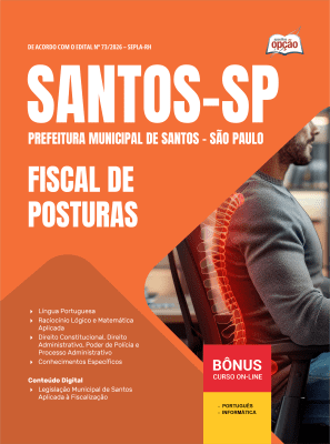 Apostila Prefeitura de Santos - SP 2026 - Fiscal de Posturas