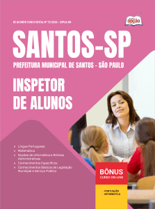 Apostila Prefeitura de Santos - SP 2026 - Inspetor de Alunos