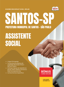 Apostila Prefeitura de Santos - SP 2026 - Assistente Social