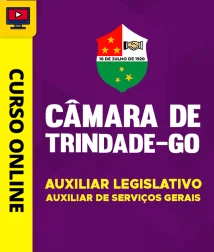 Capa Curso Câmara de Trindade - GO 2026 - Auxiliar Legislativo - Auxiliar de Serviços Gerais
