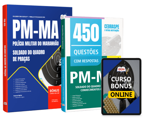 Combo PM-MA 2026 - Soldado do Quadro de Praças