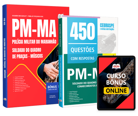 Combo PM-MA 2026 - Soldado do Quadro de Praças - Músicos