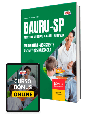 Apostila Prefeitura de Bauru-SP 2026 - Assistente de Serviços na Escola - Merendeira