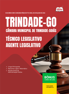 Apostila Câmara de Trindade-GO 2026 - Técnico Legislativo - Agente Legislativo