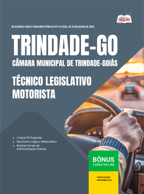 Apostila Câmara de Trindade-GO 2026 - Técnico Legislativo - Motorista