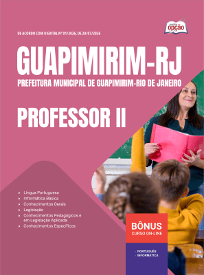 Apostila Prefeitura de Guapimirim-RJ 2026 - Professor II
