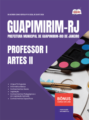 Apostila Prefeitura de Guapimirim-RJ 2026 - Professor I - Artes