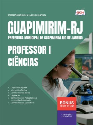 Apostila Prefeitura de Guapimirim-RJ 2026 - Professor I - Ciências