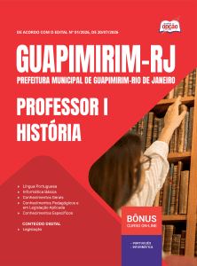 Apostila Prefeitura de Guapimirim-RJ 2026 - Professor I - História