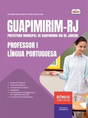 Apostila Prefeitura de Guapimirim-RJ 2026 - Professor I - Língua Portuguesa